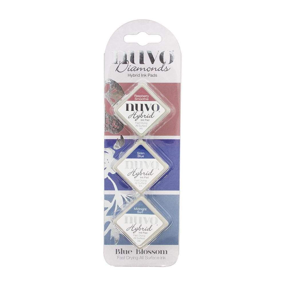 Nuvo - Diamond Hybrid Ink Pads - Blue Blossom - 86n