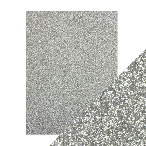 Craft Perfect - Glitter Card - Silver Screen - 8.5" x 11" (5/PK) - tonicstudios